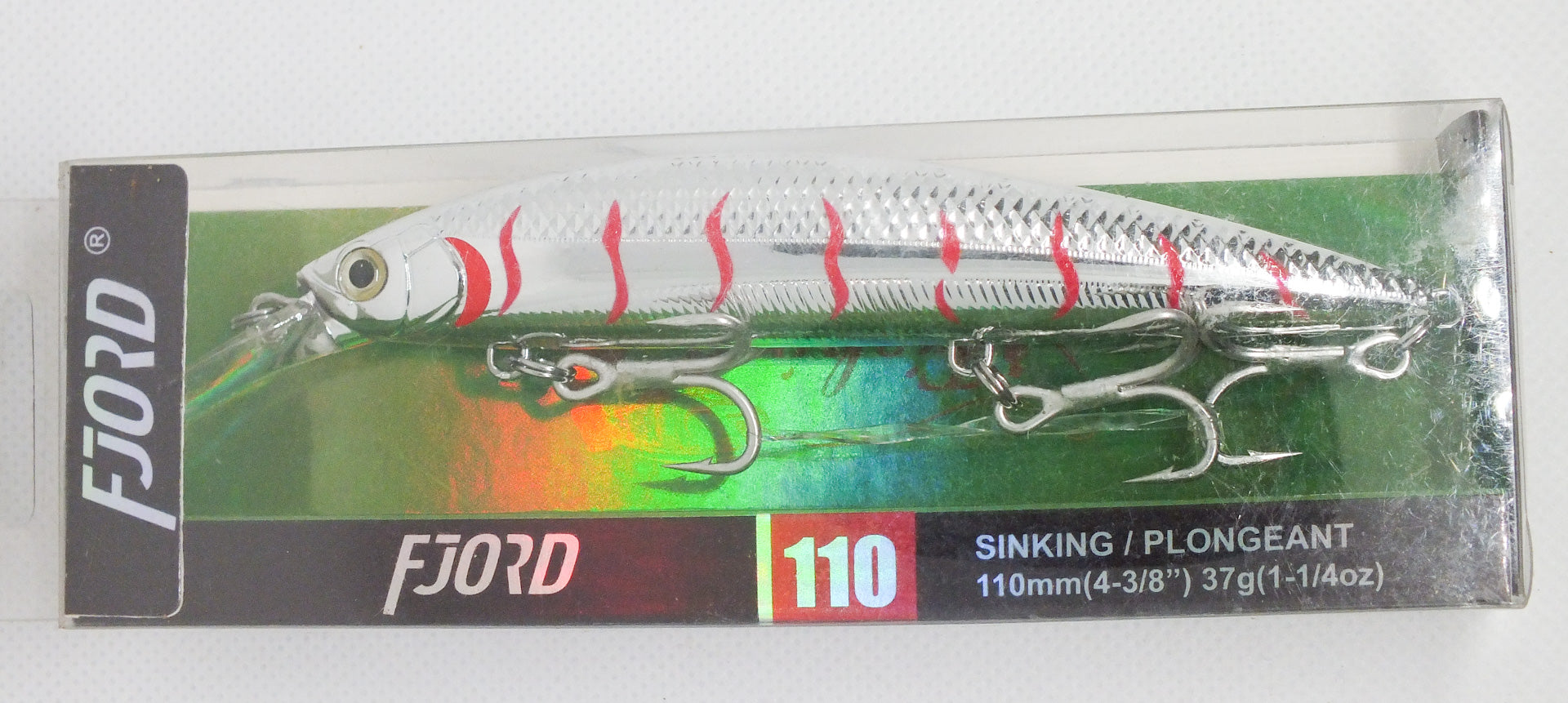 FJORD SILVER TIGER SINKING MINNOW 110MM 37G