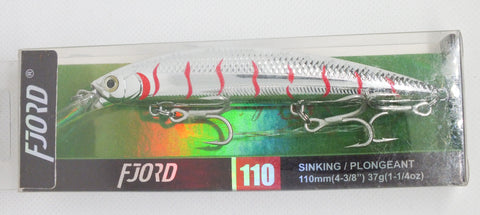 FJORD SILVER TIGER SINKING MINNOW 110MM 37G
