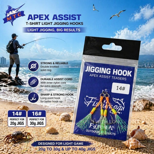 Apex Assist Light Jigging Hooks